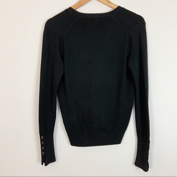 NWT Zara Black V Neck Cardigan Sweater Size Small - Picture 8 of 9